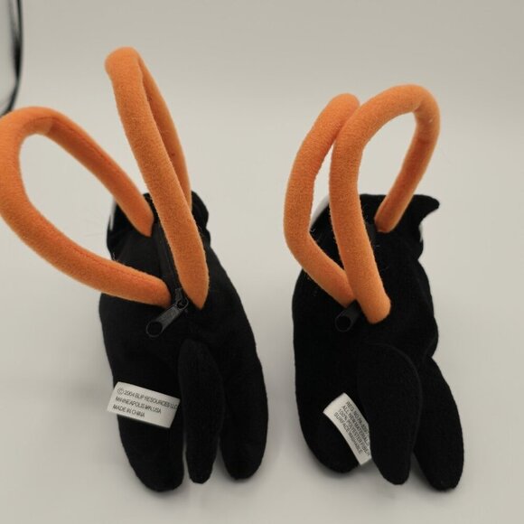 Vintage Halloween Black Cat Mini Plush Purses Blip Kitty Cat Bags Set Of 2 - Picture 4 of 9